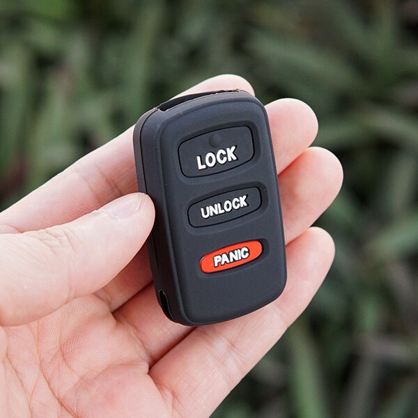 silicone rubber car key fob protect shell skin cover case cap set for Mitsubishi Eclipse Galant Lancer Outlander MONTERO remote