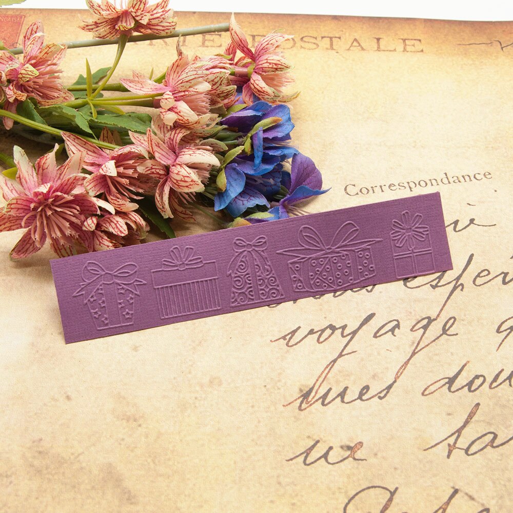 15x3cm plastic birthday craft card making paper card album wedding decoration clip Embossing folders