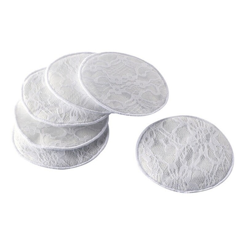 6 Pcs Feeding Breast Pads Cotton Washable Reusable Soft Absorbent Leak-proof Breastfeeding Nursing Bra Pad Nursing Accessories