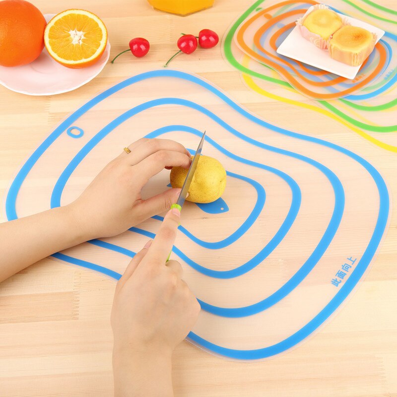 Fat Scrub Category Cutting Board Non - slip Fruit Rubbing Panel Kitchen Resin matte classification cutting board kitchen tools