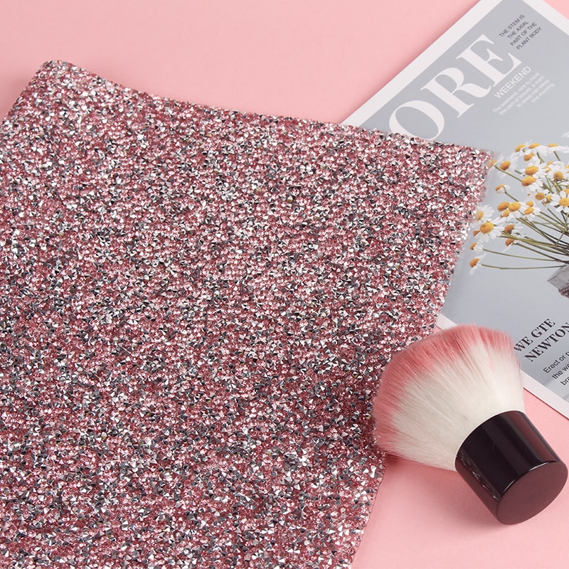 Esterilla de mesa para manicura, cojín brillante de diamantes de imitación, almohadilla plegable lavable para salón de manicura, herramienta de manicura para práctica de descanso de manos