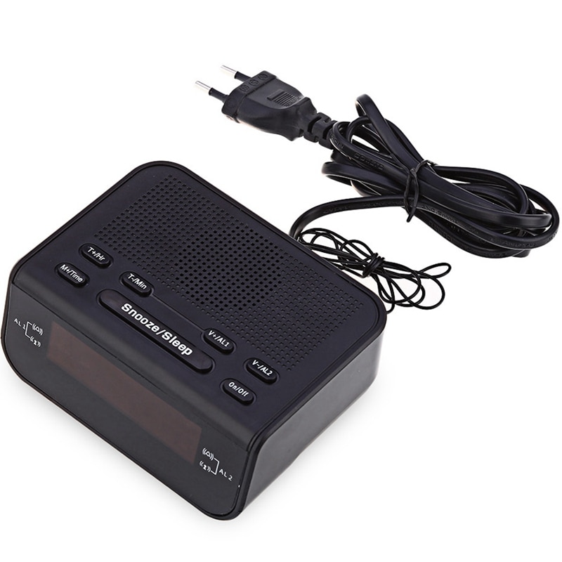 Modern Alarm Clock Fm Radio With Dual Alarm Buzzer... – Grandado