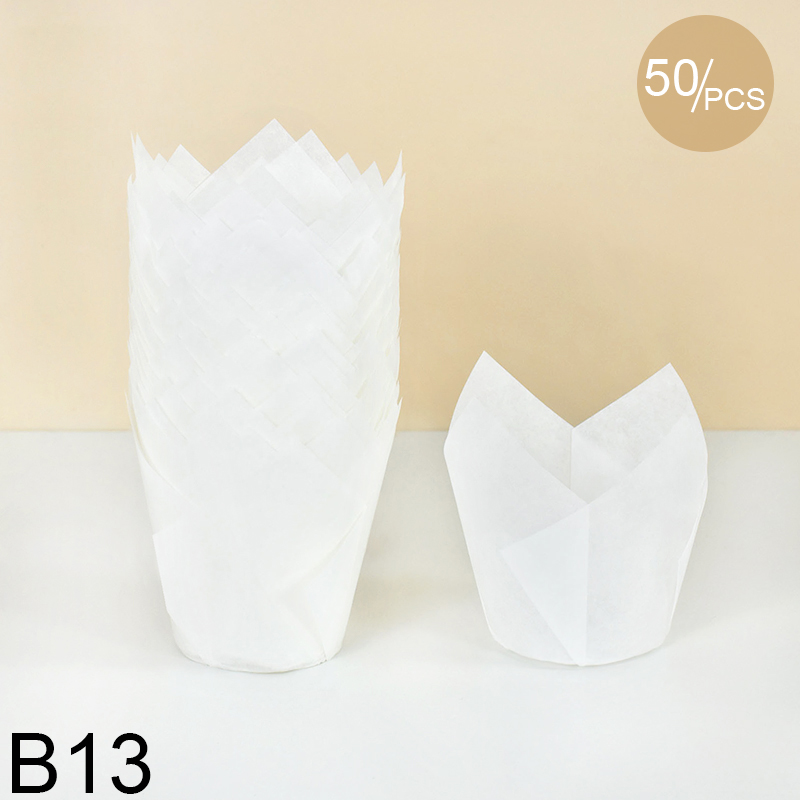 50 stücke Zeitung Stil Cupcake Liner Backförmchen Für Hochzeit Geburtstag Party Tulpe Muffin Cupcake Pappbecher Öldicht Kuchen Verpackung: Braun