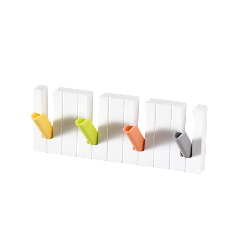 No Punch Piano Hook Key Wall Crochet Holder Removable Kitchen Hooks Key Holder Home Decor Wall Can Washed Holder Hook CJ-0004
