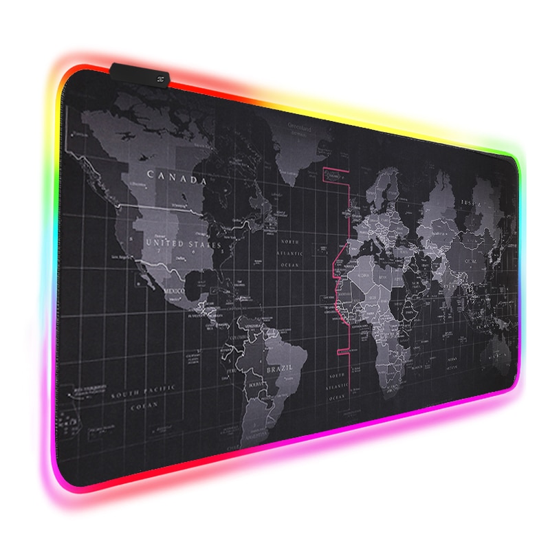 Gaming Mouse Pad RGB Large Mouse Pad Gamer Big Mouse Mat Computer Mousepad Led Backlight XXL Surface Mause Pad Keyboard Desk Mat