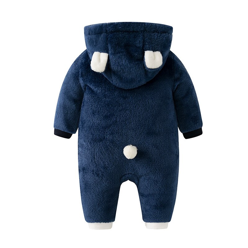 Iyeal Winter Baby Jongen Meisje Kleding Beer Hooded Romper Leuke Peuter Baby Warm Uitloper Flanel Kids Kleding