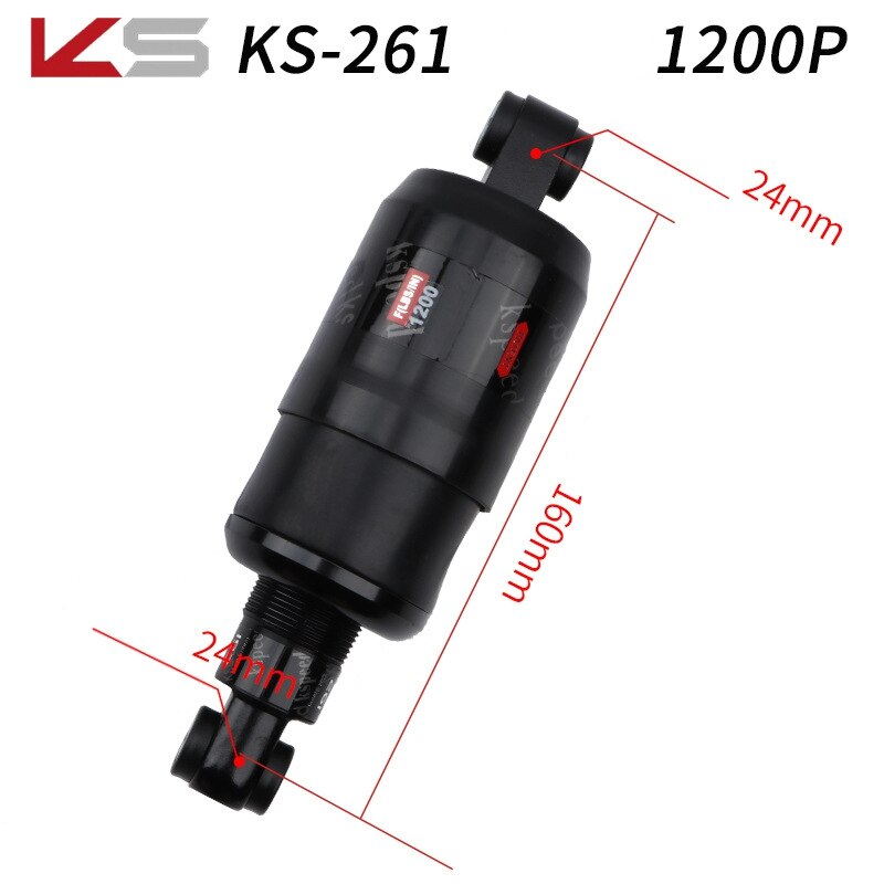 KS High-Pound Spring Shock Absorber Folding Bicycle Mountain Bike Rear Shocks Electric Scooter Damper 1200/1500/3000P