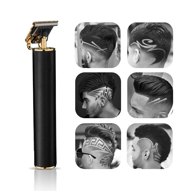Vgr usb oppladbart hårhårklipper elektrisk hårtrimmer trådløs barbermaskin til menn barberhårskjæremaskin