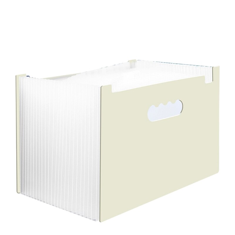 Portable A4 File Folder Waterproof Vertical File Folder Office School Supplies: Light gray