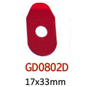 1000pcs/roll Rosso Occhiali Occhiali di qualità lente bordo adesivo di blocco pad accessori ottici: GD0802D
