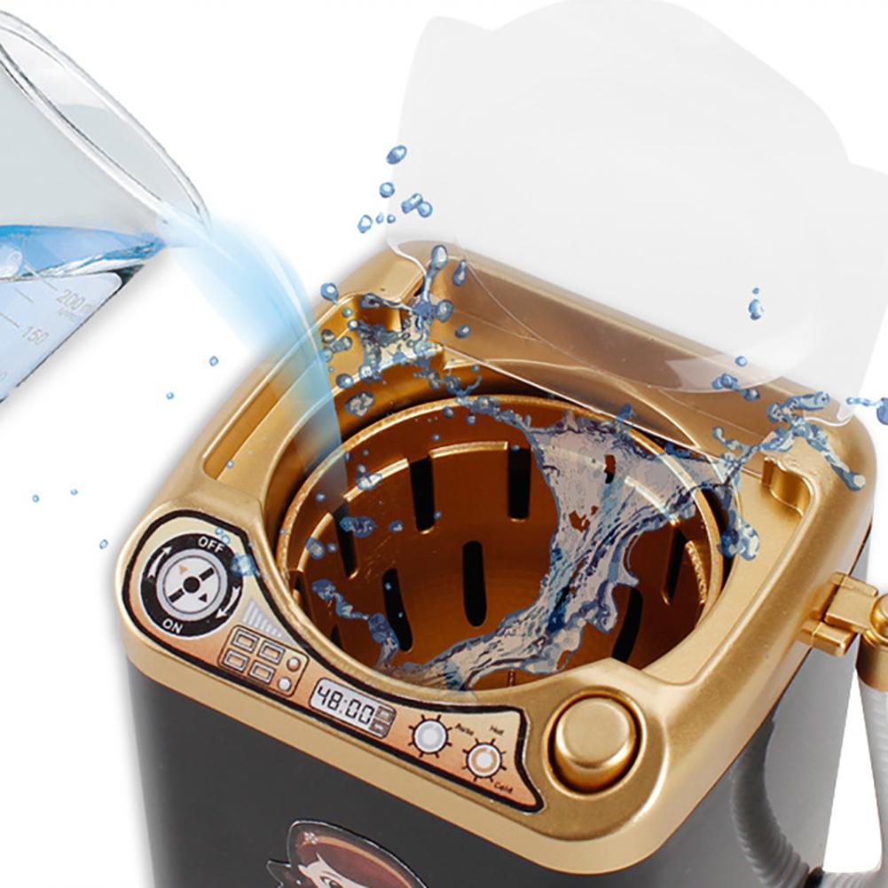 Máquina lavadora para limpieza de brochas de maquillaje para niños, juguete automático de simulación de 11CM