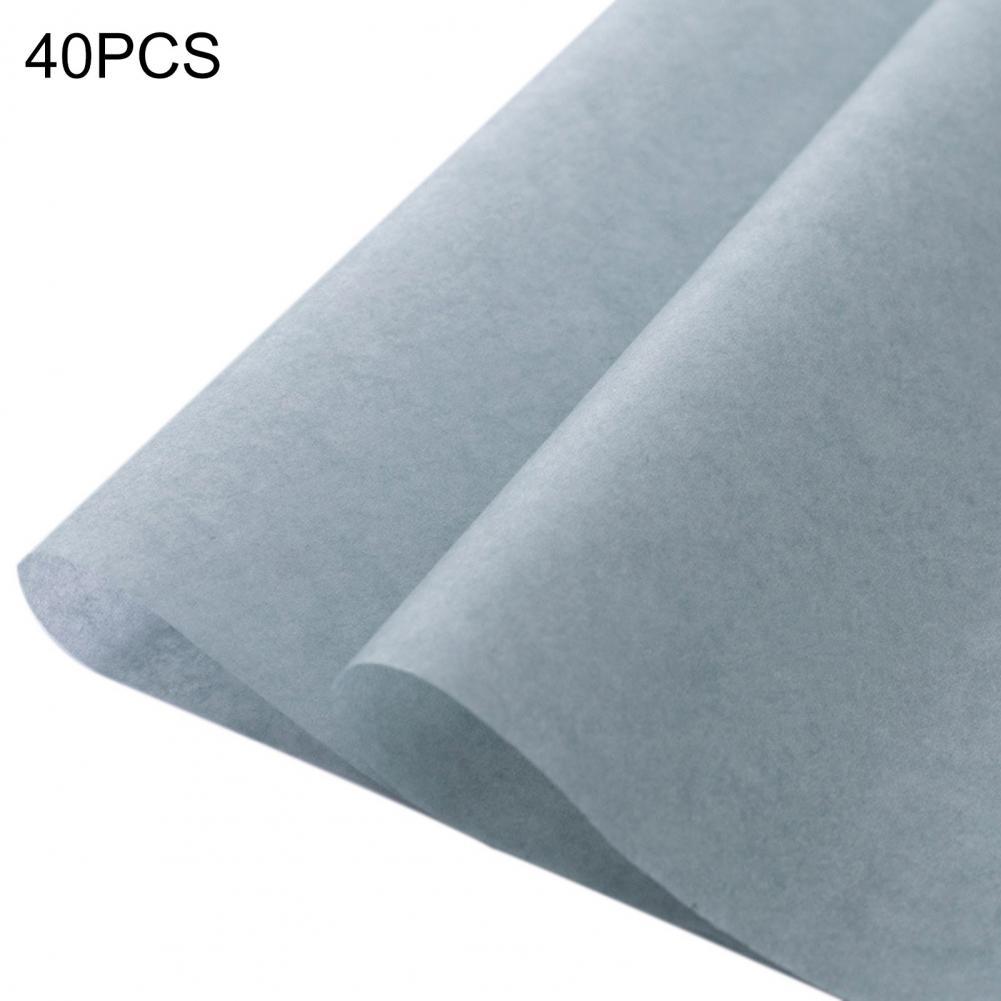 Easy Matching 40Pcs/Set Practical Wrapping Tissue Paper Flower Paper Flower Wrapping Paper Widely Applied for Wedding: Grey