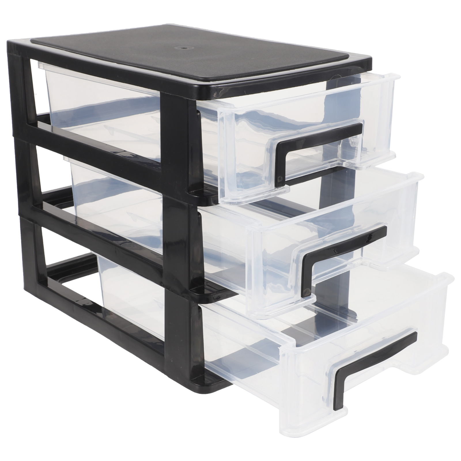 Storage Rack Drawer Type Three-layer Storage Drawers Plastic Dresser Drawer... – Grandado