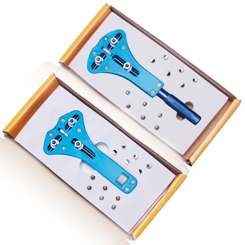 Herramienta de apertura de caja de reloj de acero sólido, tornillo ajustable de 3 garras, removedor de cubierta trasera de reloj, llave abierta, Kit de herramientas de reparación de relojero