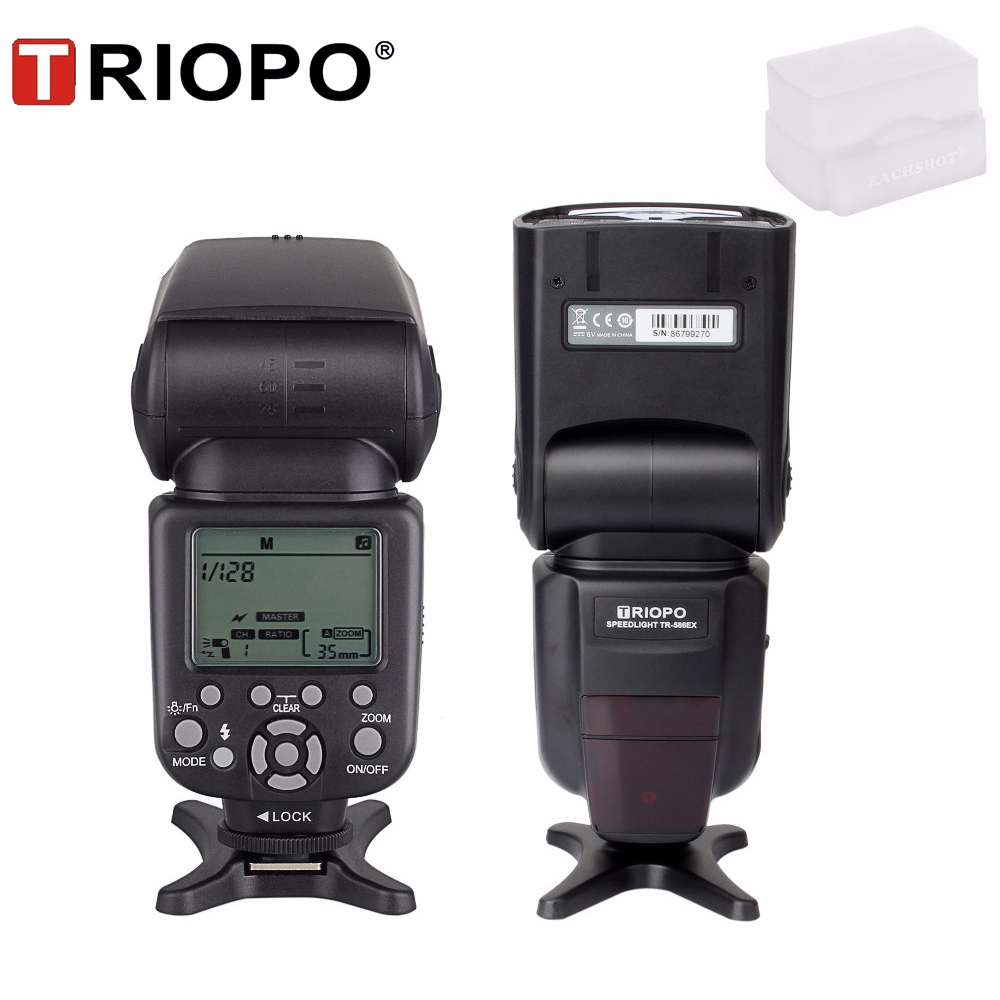 Triopo TR-586EX Draadloze Modus Ttl Speedlite Flitser Voor Canon 5D Nikon D750 D800 D3200 D7100 Dslr Camera Als Yongnuo YN-568EX