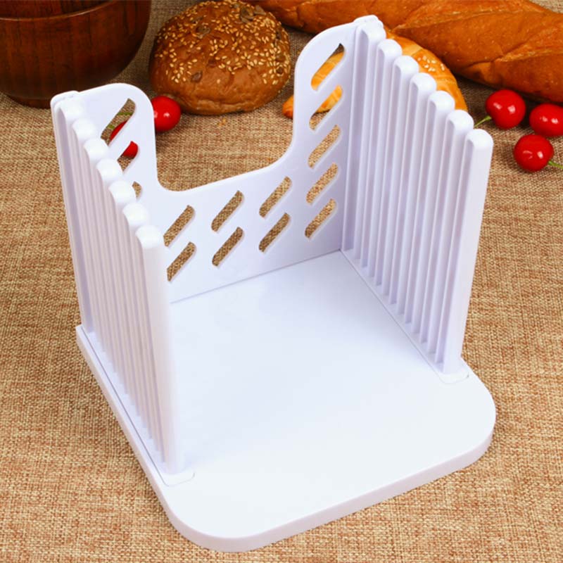 Cake bread toast cutter kitchen accessories tool ABS plastic 16*16*2cm splicing tiered slice bread slicer toast layerer