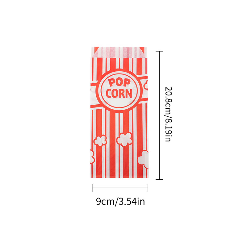 Popcorn emballagepose karnevalstriber poser bulk takeaway mad kopper snack papirposer papir små mini godbidder beholdere forsyninger: Dyb safir / 9.5 x 9.5 x 11cm