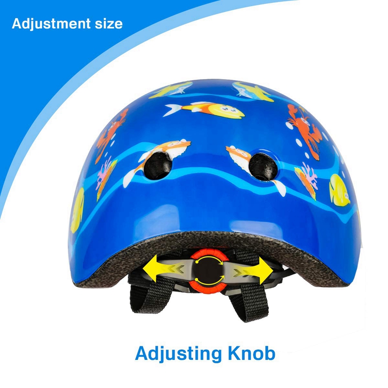 Casco de bicicleta ad-cute para niños y niñas, cascos cómodos de seguridad ajustables para deportes múltiples, ciclismo y Patinaje