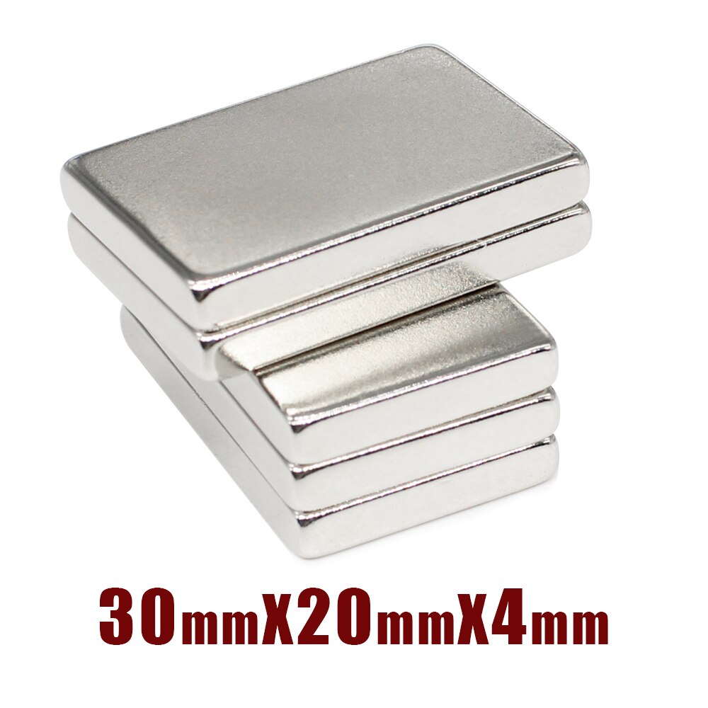 2/5/10/15/20/30Stck 30x20x4mm Starke Suche Magnet Blatt N35 Block Rechteckigen dauerhaft Neodym Magnet 30x20x4 30*20*4mm