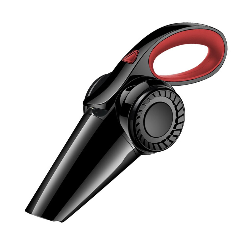 Practical Home Cleaning Machine Strong Suction Rechargeable Handheld Dust Hair Remover Wireless Car Vacuum Cleaner: Red