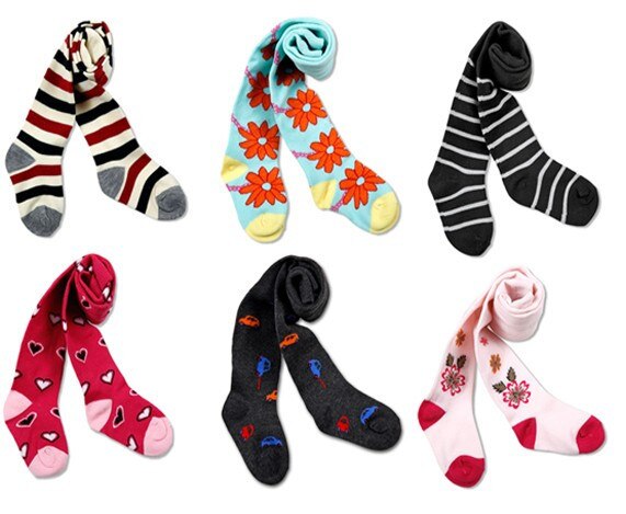 3pcs/lot baby pantyhose stockings 7 styles children's tights for boys girls dance tights leg warmer 6-18 months