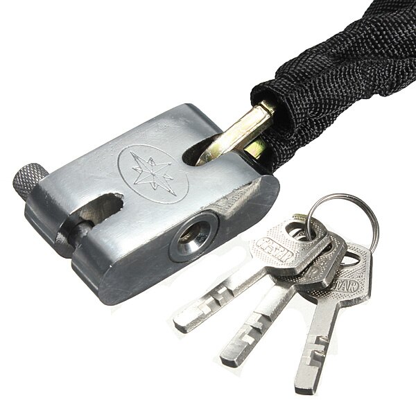 Car Motocycle Bicycle Lock Safe Metal Anti-Theft Outdoor Bike Chain Lock Security Reinforced Cycling Chain Lock Protector Safe