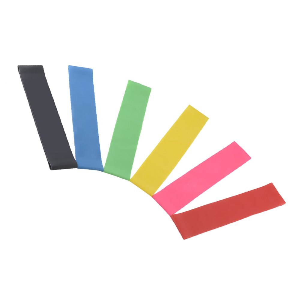 Resistance Band Set 6 Level Resistance Exercise Loop Bands Natural Latex Gym Fitness Strength Training Yoga Loops Bands