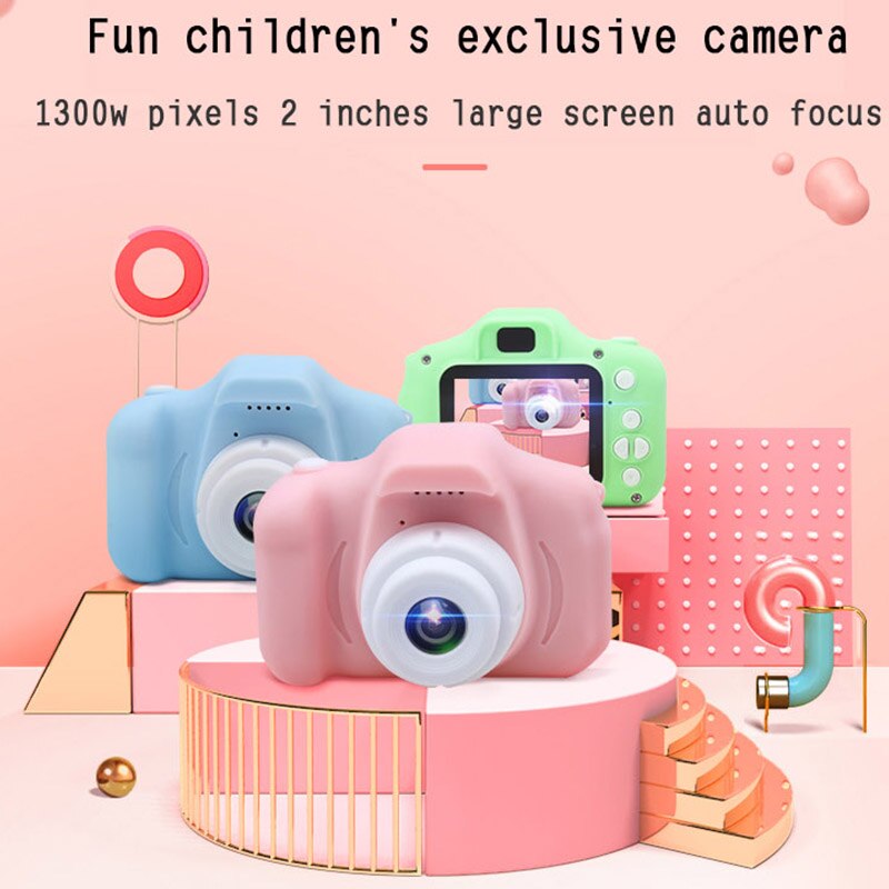 Mini Camera Digitale Kids Hd Screen Oplaadbare Cartoon Leuke Camera Speelgoed Outdoor Fotografie Props Kids