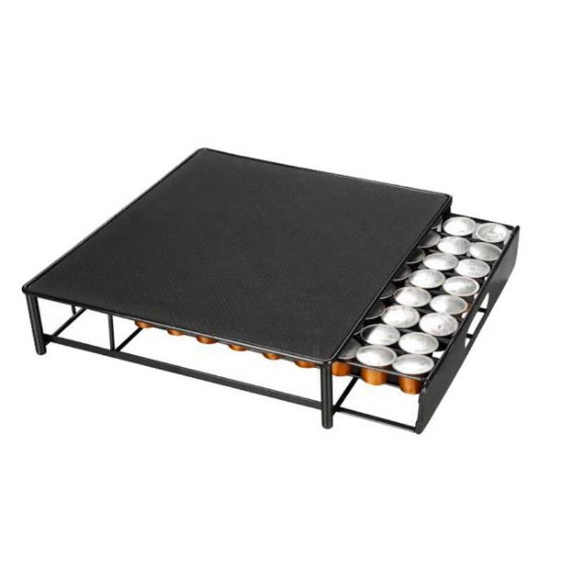 Coffee Pod Holder 72pc K-Cup Nespresso Dolce Gusto Lavazza Coffee Capsule Display Storage Stand Chrome Tower Mount Rack