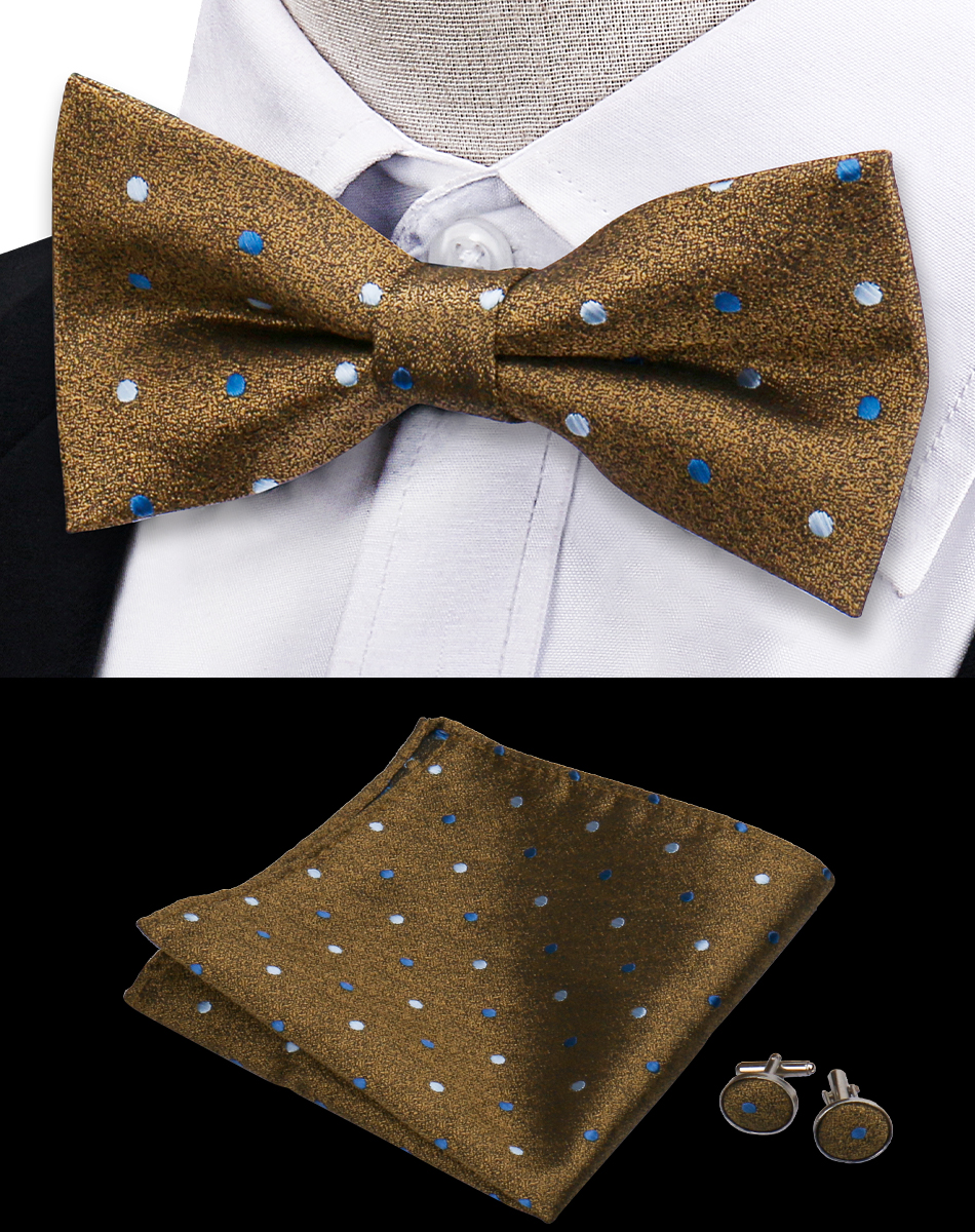 Conjunto de 3 piezas de pajarita, pañuelo, gemelos, conjunto para camisas de hombre, ajuste de negocios, boda, mariposa, Paisley, bolsillo, pajarita cuadrada para hombre: Púrpura claro