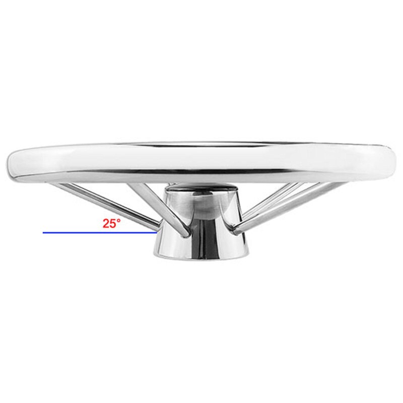 13-1/2 tums styr båt av rostfritt stål hjulet 5 talade 25 grad för marin yacht