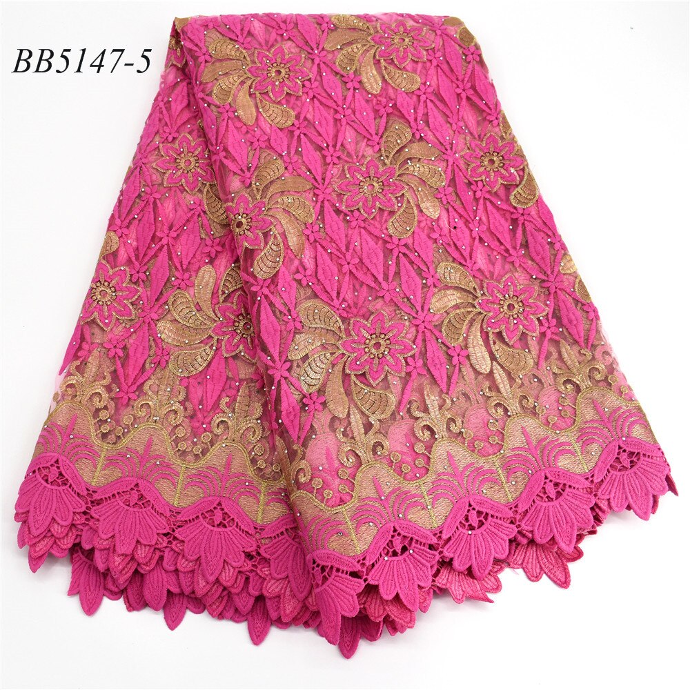 Fournitures de tissu en dentelle blanche et dorée de bonne , fil brodé, filet en dentelle avec pierres, 5 mètres pour fête: 5