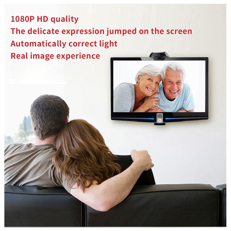 Hikvision DS-U12 Full Hd 1080P Usb Webcam Met Microfoon Computer Camera, Flexibele Voor Laptops, Desktop Webcam Camera