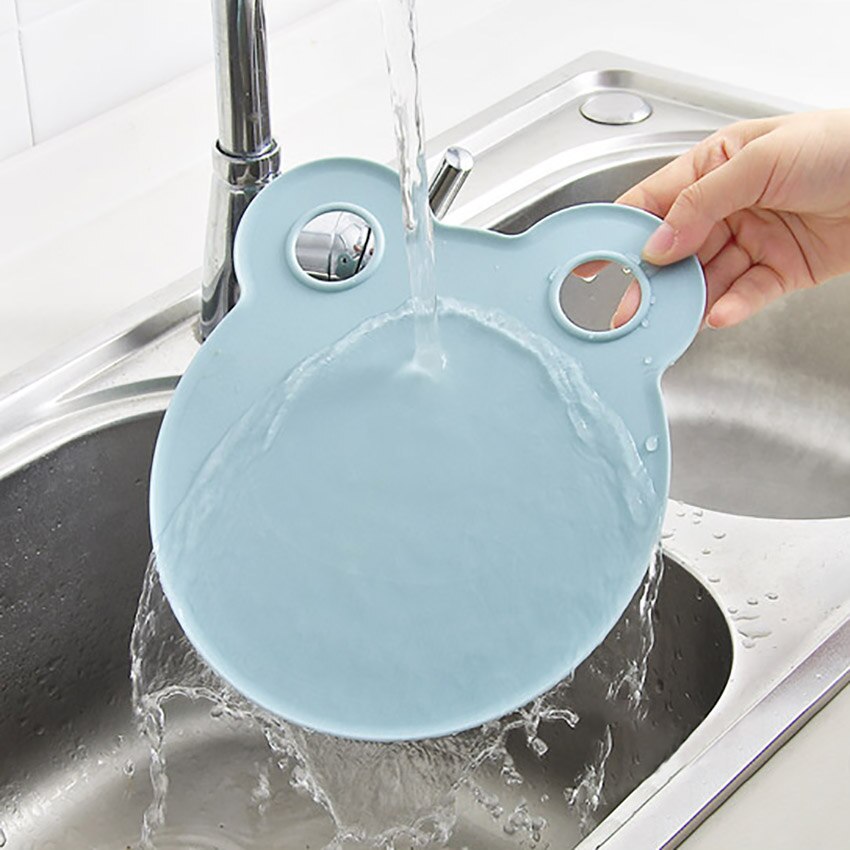 22.7*19.2cm Cutting Board Kitchen Cooking Tools Flexible PP Plastic Non-slip Hang Hole Food Slice Cut Mini Cartoon Chopping Bloc