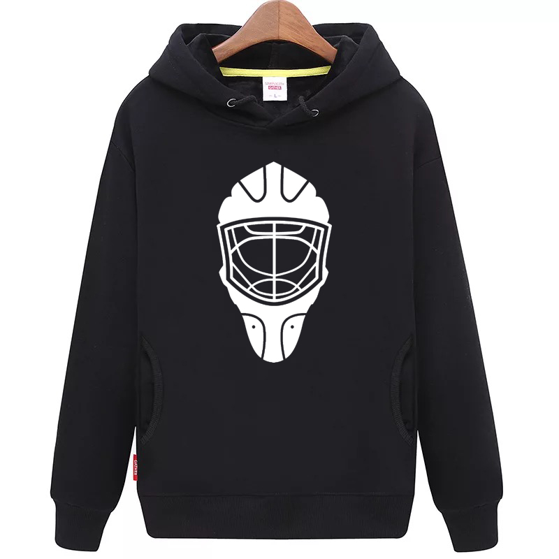COLDOUTDOOR goedkope unisex zwart hockey truien met een hockey masker voor mannen & vrouwen