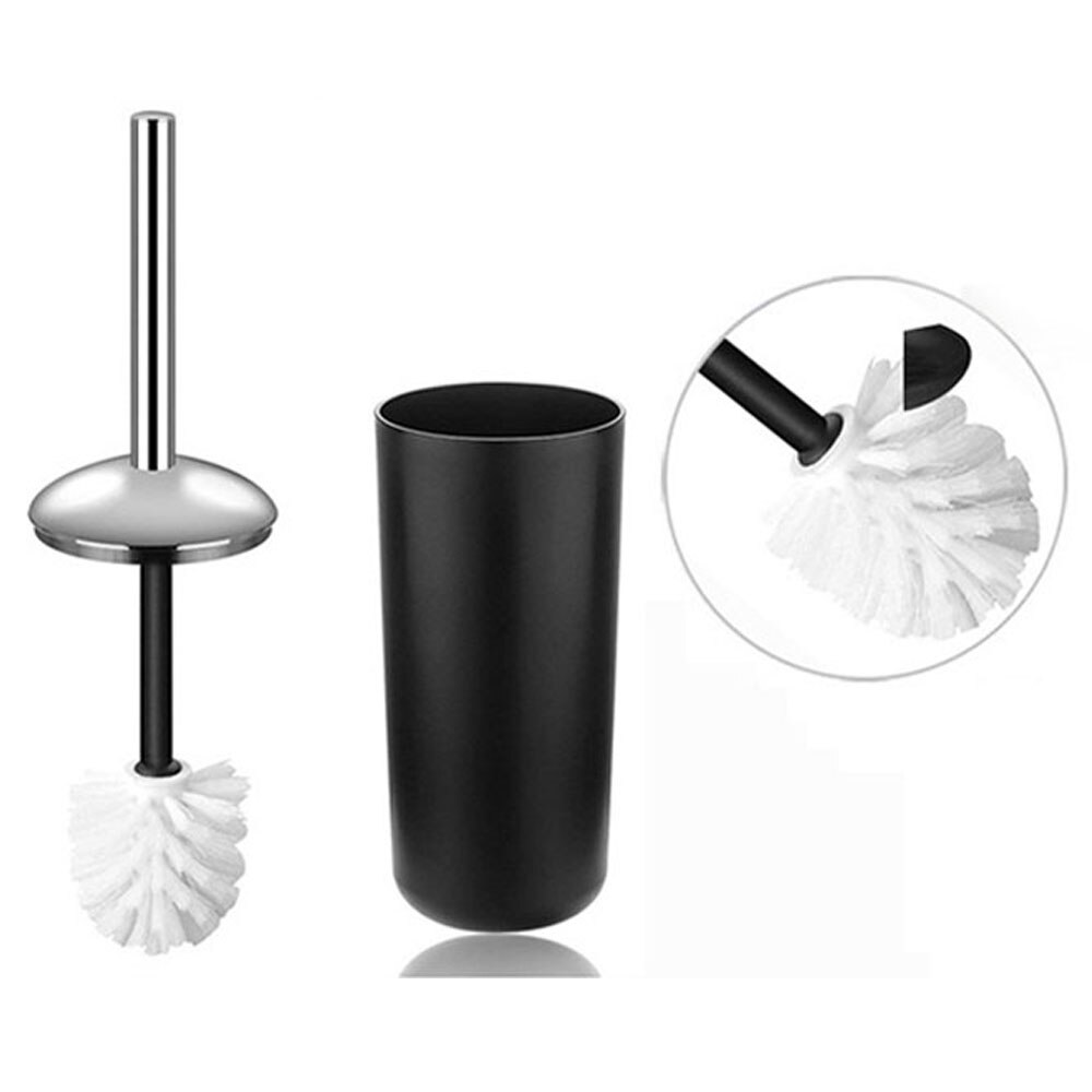 Ensemble d&#39;accessoires de salle de bain en plastique, brosse de toilette, porte-savon, distributeur de dentifrice, couvercle pivotant, poubelle lavable, 6 pièces