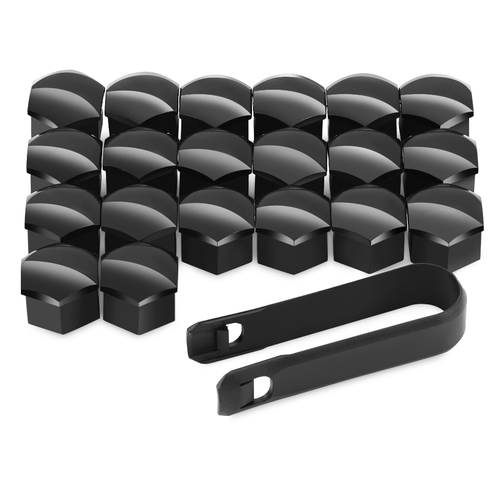 17mm Car Wheel Nut Caps Protection Covers For Mini Cooper R56 R57 R58 R50 R53 F55 F56 Jaguar: black