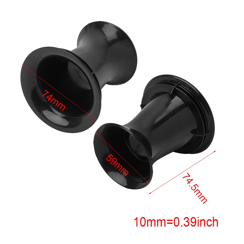 2PCS Speaker Port Tube Bass Reflex Vent Ventilation Connector 4-6" 65x74.5mm Subwoofer Woofer Box Accessories