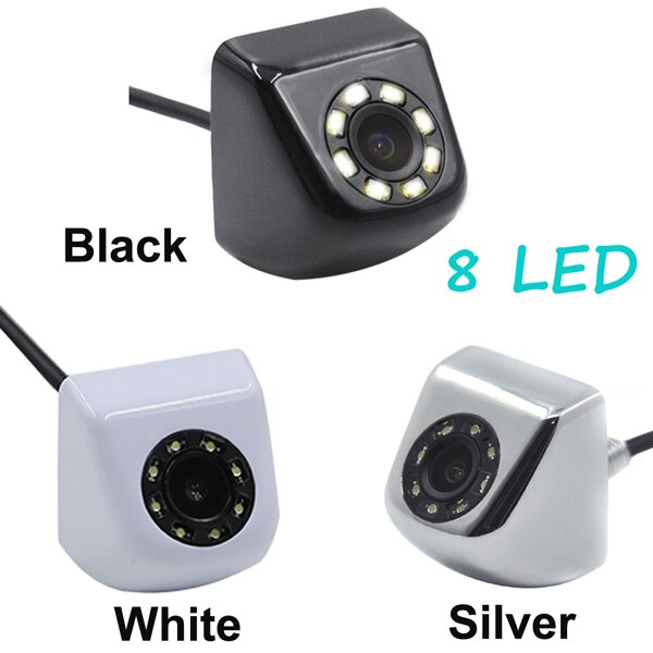 Cámara de visión trasera para coche bosion, impermeable, hd, con escala de distancia, para aparcamiento automático, universal , 8 led, 170 grados