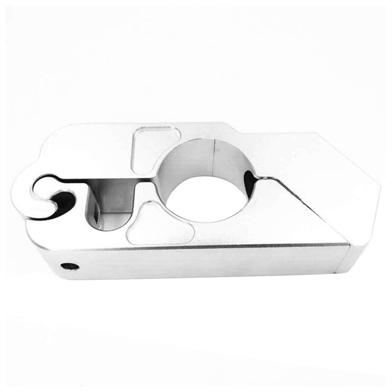 Universal Motorcycle Lock CNC Motorcycle Handle Throttle Grip Security Lock with 2 Keys Silver