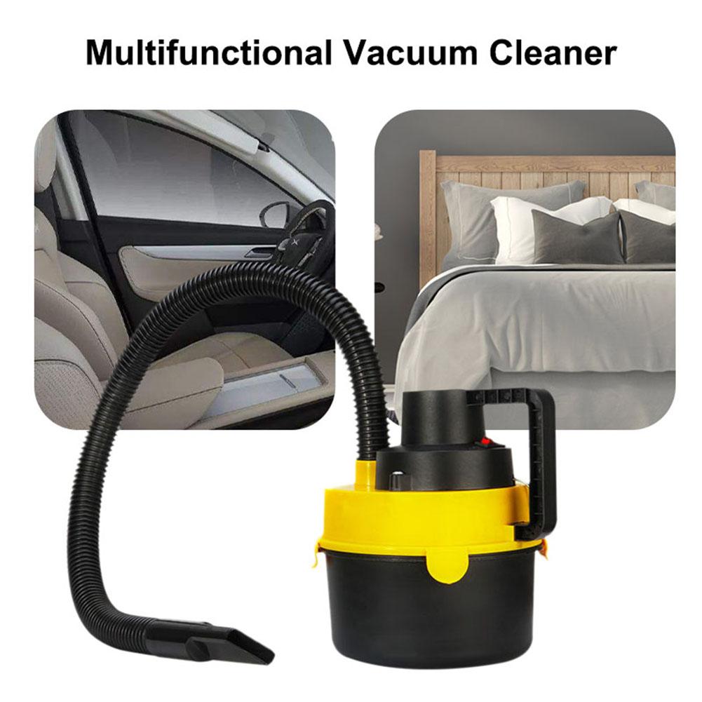 Universal Vacuum Cleaner With Powerful Suction: Wet Dry Canister Vacuum Cleaner 12V 60W High Power Portable Car Vacuum Cleaner