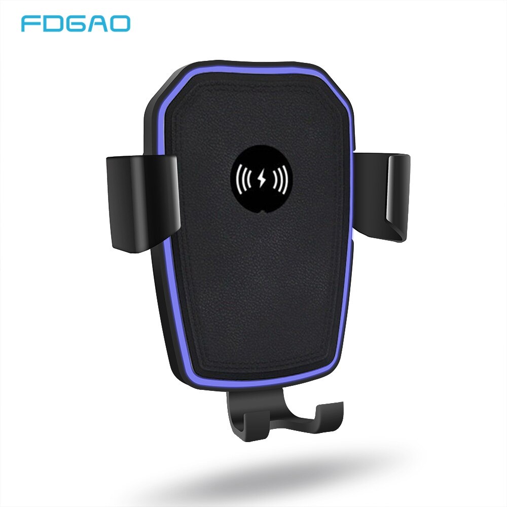 Auto Montieren Qi Drahtlose Ladegerät Für iPhone 13 12 11 X XS 8 XR 10W Schnelle Ladung Luft entlüften automatische Schwerkraft Halfter Für Samsung S21