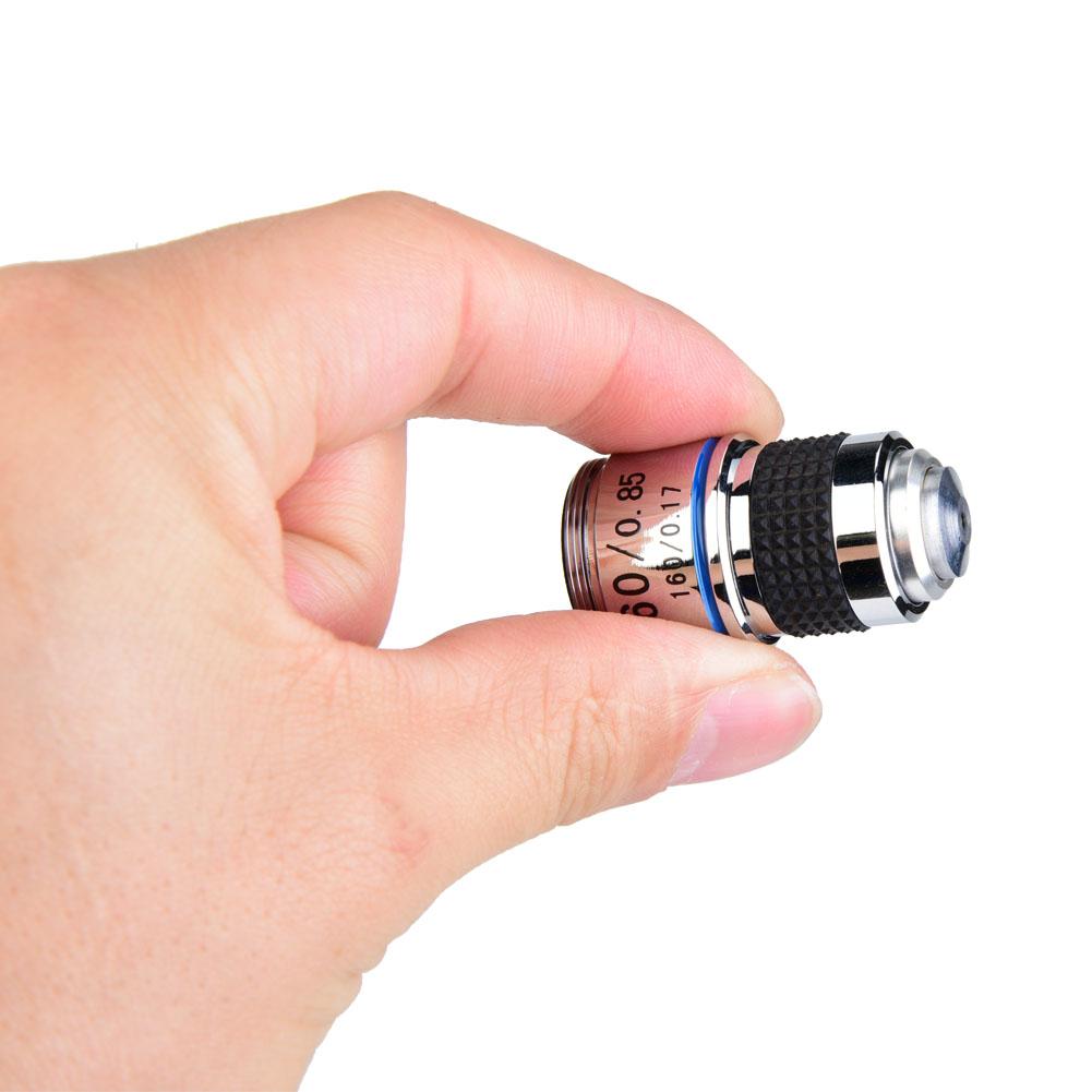 60X Objectives Lens 185 Biological Microscope Achromatic Objectives Lens 160/0.17 Microscope parts