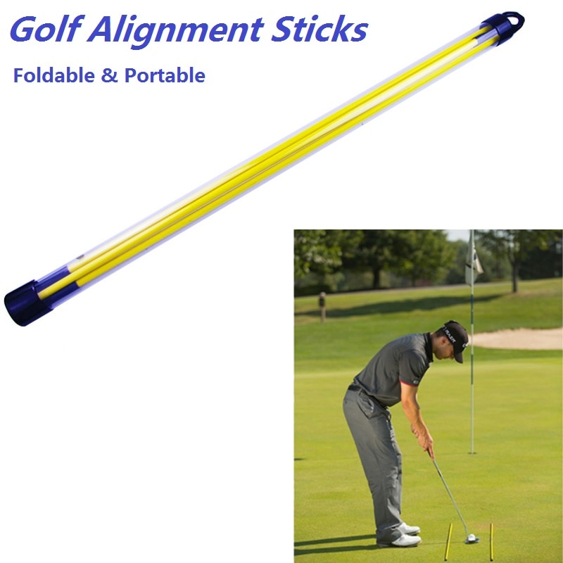 Golf Alignment Sticks Swing Plane Tour Training Aids Practice Rods Helper Tool