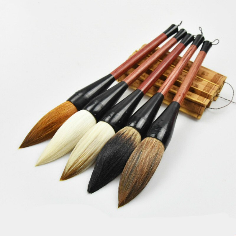 Hervorragende Chinesische Kalligraphie Pinsel Stift Wolle Wiesel Haar Große Trichter-förmigen Pinsel Chinesische Malerei Pinsel Stift Couplets
