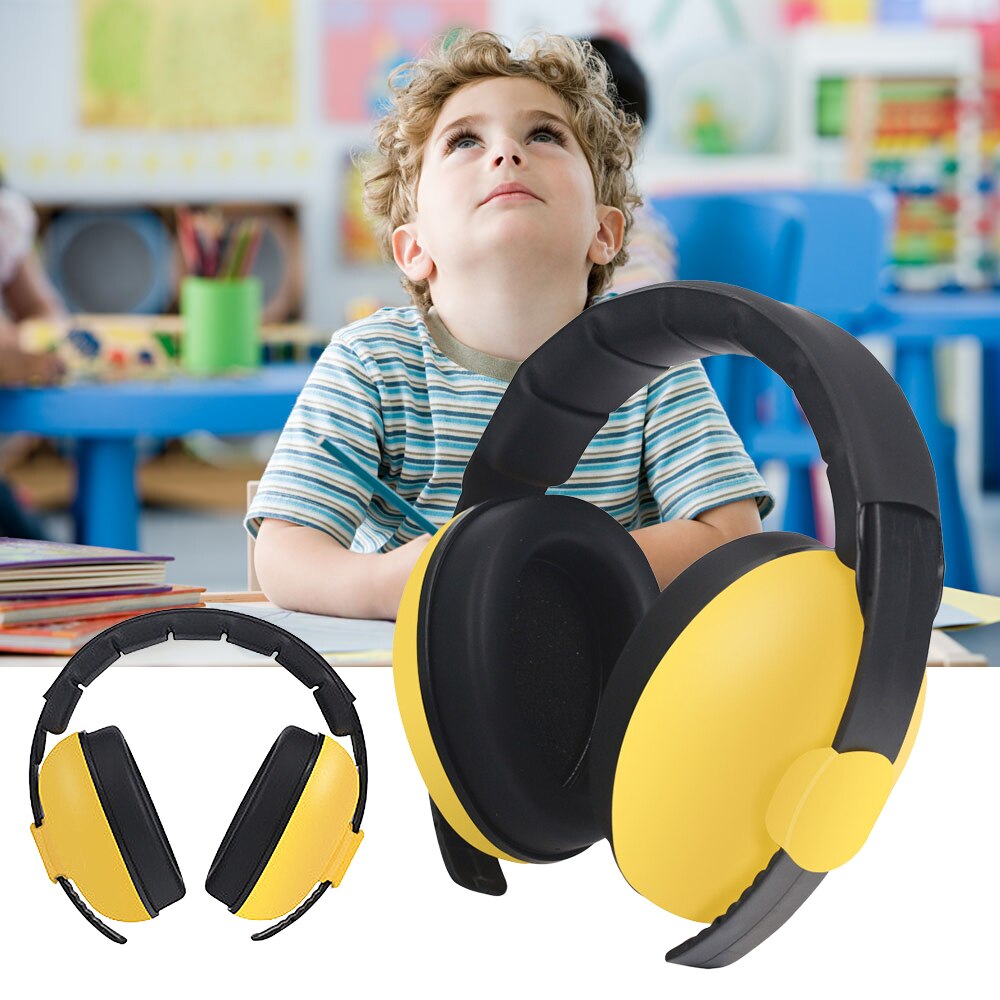 Adjustable Baby Earmuffs Infant Kids Hearing Protector Noise Reduction Ear Protection Ear Muffs