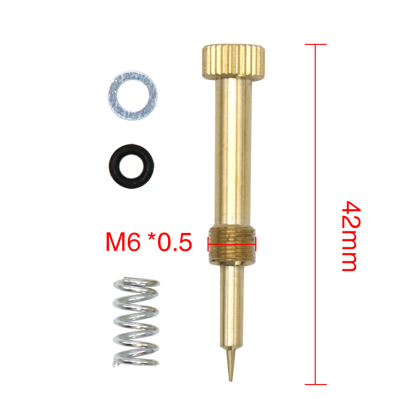 ZSDTRP para carburador Mikuni VM22, tornillo mezclador de aire y combustible, tornillo piloto, tornillo de ajuste de velocidad de ralentí, juego de tornillos del acelerador para YBR125
