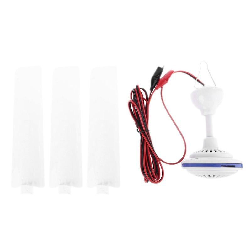 12V 24V Ceiling Fan Camping Tent Silent Hanging Cooling Fan for Outdoor Home Bed