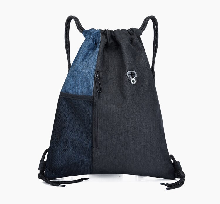 YIXIAO Outdoor Waterproof Training Sports Backpacks Fitness Drawstring Storage Casual Rucksacks Gym Bag Knapsack SJ0161: Blue
