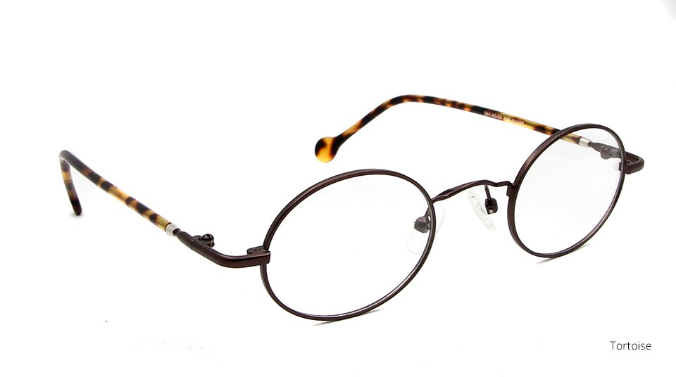 Retro små runda glasögon män vintage metall dam & #39 ;s glasögonbågar klassiska ovala l glasögonbågar för kvinna street style: Rund glassköldpadda